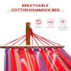 Outsunny Alfresco Relaxation Haven: 10' Rainbow Wood Hammock Stand for Patio Bliss | Aosom.com - Image 3