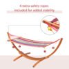 Outsunny Alfresco Relaxation Haven: 10' Rainbow Wood Hammock Stand for Patio Bliss | Aosom.com - Image 4