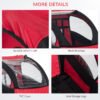 Aosom Elite Red 3-Wheel Bicycle Trailer for Kids, Safe Two-Child Carrier with Ample Storage & Safety Harnesses - Image 5
