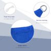 Outsunny 24ft Square Sun Sail Shade Canopy for Patio, UV Protection, Weather-Resistant in Blue | Aosom.com - Image 5