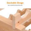 HOMCOM Elegant 72-Bottle Wooden Wine Rack, Stackable Storage, Natural Wood Finish, for Kitchen or Cellar | Aosom.com - Image 6
