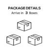 Outsunny 5-Piece Deluxe Rattan Outdoor Patio Furniture Set, Sectional Wicker Couch with Coffee Table - Cream White | Aosom.com - Image 6