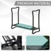Outsunny Green Garden Kneeler and Seat Bench - Padded, Foldable Stool with Gardening Knee Pads for Comfortable Planting | Aosom.com - Image 5