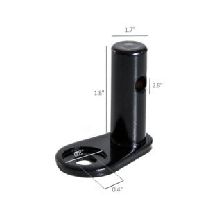 Aosom Steel Bike Trailer Hitch, Cycling Adapter, Quick Release Type A Hitch Connector, Easy Install