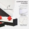 Outsunny 6-Piece White Rattan Couch Set, Outdoor Patio Wicker Furniture with Removable Cushions & Glass Coffee Table | Aosom.com - Image 4