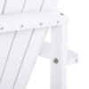 Outsunny White Wooden Adirondack Chair for Outdoor Fire Pit - Classic Lounge Design with Cup Holder, Ergonomic Patio Seating | Aosom.com - Image 6