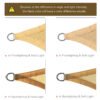 Outsunny 20x16ft Rectangle Sun Shade Sail Canopy Outdoor Patio Deck Yard UV Block Sand | Aosom.com - Image 5