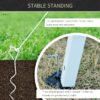 Outsunny 10x10 Pop Up Canopy Tent, Mesh Sidewalls, Adjustable Height, Carry Bag Included - Garden Patio Shade, Easy Setup | Aosom.com - Image 4
