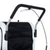 Aosom Elite Kids White 3-Wheel Bike Trailer, Secure Two-Child Carrier with Extra Storage Space & Safety Harnesses - Image 7