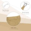 Outsunny 20x13 ft Rectangle Sun Shade Sail Sand Canopy UV Protection with D-Rings for Patio Yard | Aosom.com - Image 4