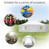 Outsunny 29’x20’ Large 10-Wall Outdoor Gazebo Tent, White - Open Floor, Weather-Protected Event Wedding Canopy | Aosom.com - Image 3