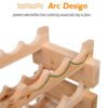 HOMCOM Elegant 72-Bottle Wooden Wine Rack, Stackable Storage, Natural Wood Finish, for Kitchen or Cellar | Aosom.com - Image 5