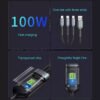 Transparent Luminous 3-in-1 Super Fast Charging Cable, USB Cable Fast Charging - Image 5