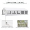 Outsunny 20x32ft Outdoor Party Tent Gazebo Canopy White Wedding Event with Removable Sidewalls | Aosom.com - Image 3