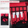 Aosom Elite 360 Swivel Double Child Red Bike Trailer, Secure Two-Wheel Bicycle Cargo Carrier with Safety Harnesses - Image 3
